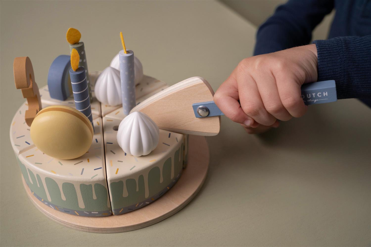 LITTLE DUTCH Bursdagskake,blå