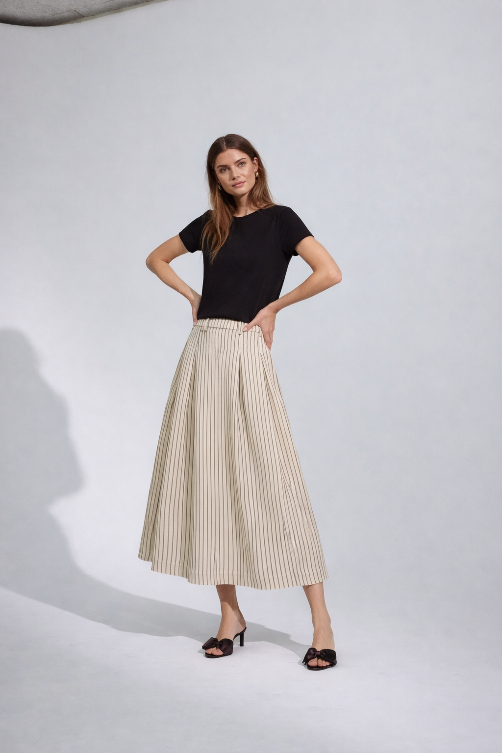 CO´ COUTURE Salvie Pleat Skirt - Farmor Ingvarda