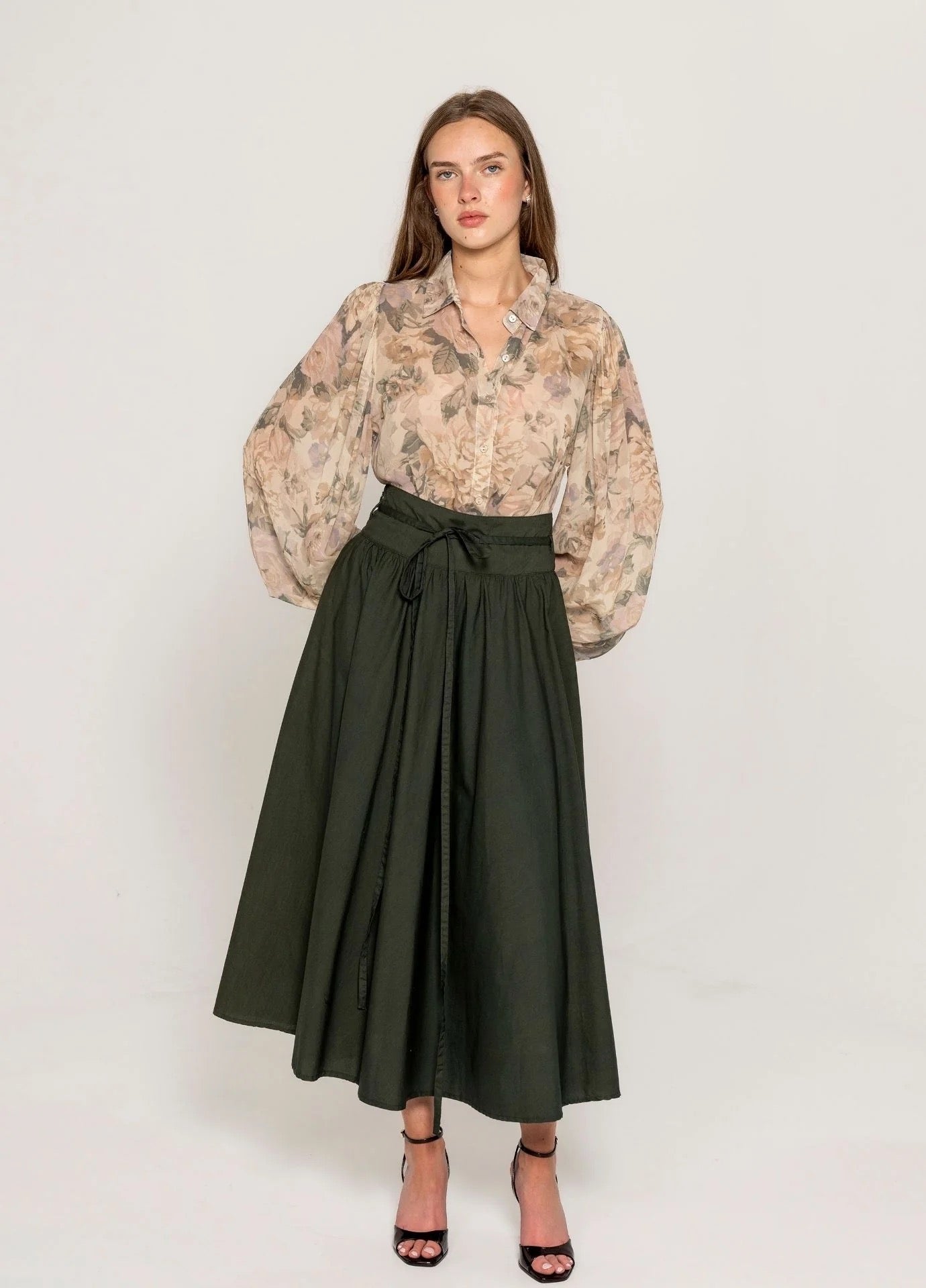 MISSMAYA Astrid Skirt Moss Green