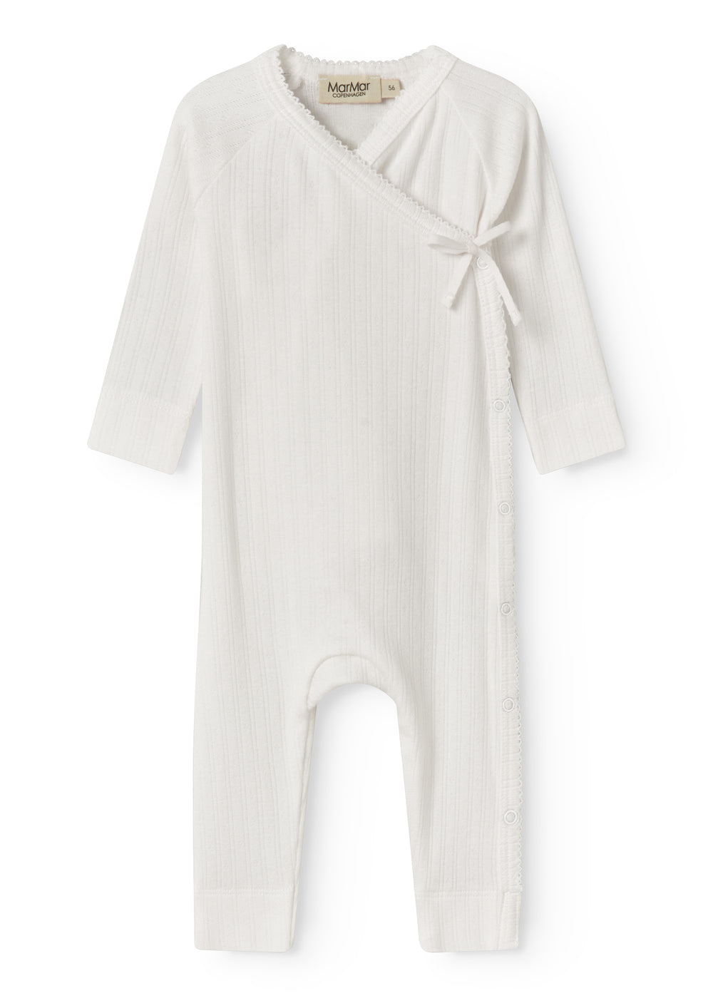 MARMAR COPENHAGEN 0-3ÅR Rula Modal Pointelle,Newborn Hvit - Farmor Ingvarda