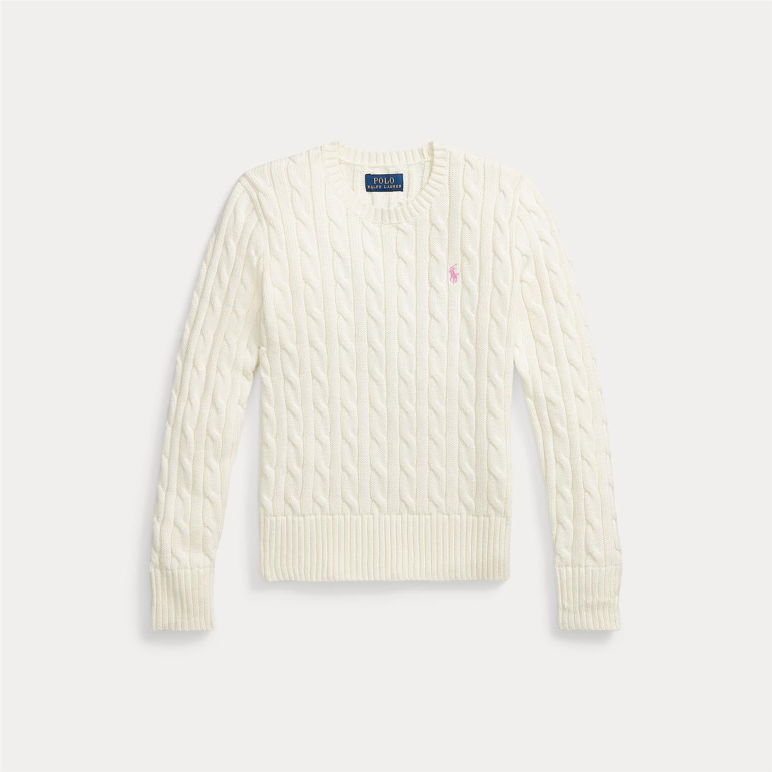 RALPH LAUREN 8-16År Genser m/flettestrikk,Jente