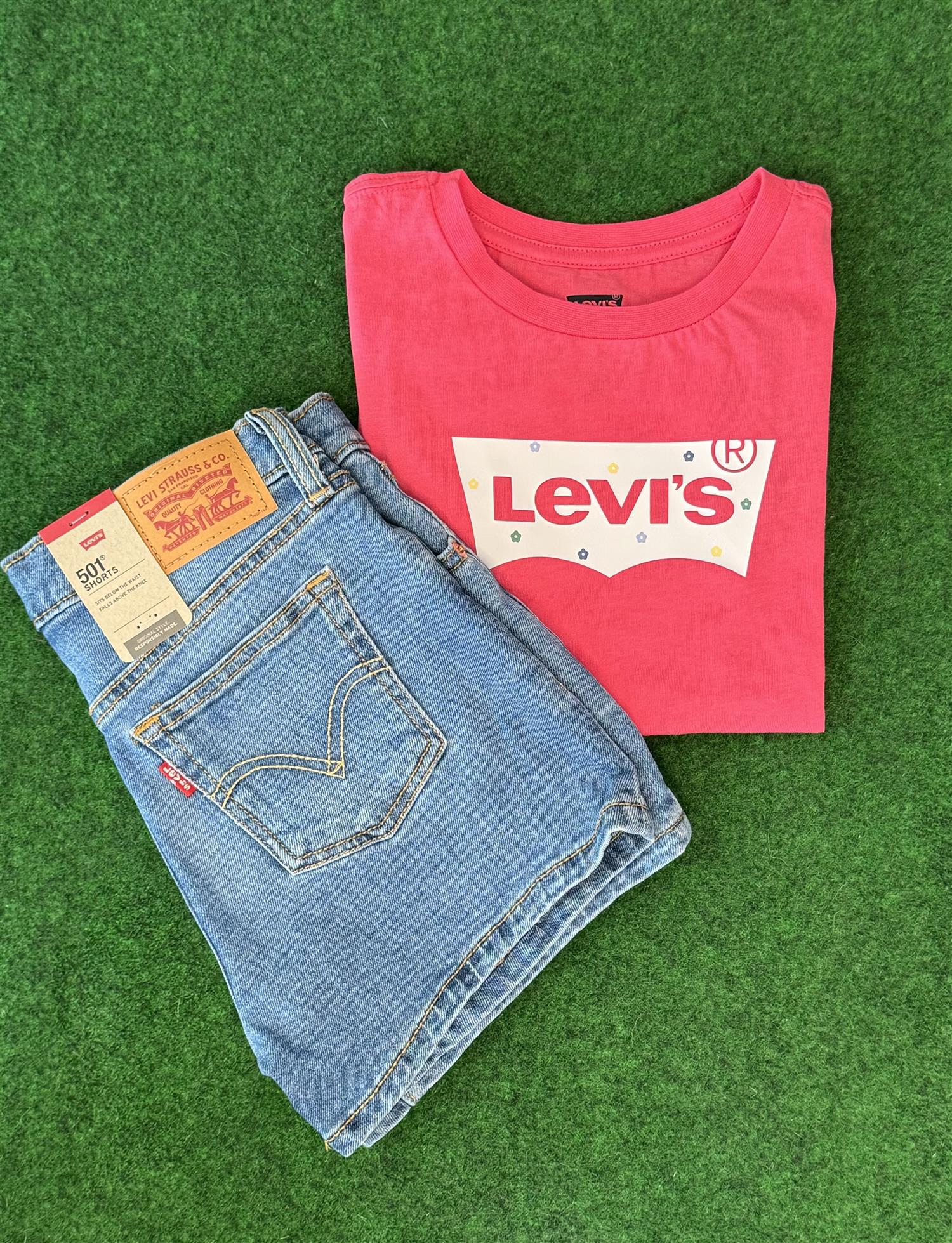 LEVIS Shorts 501 Jeans Blå