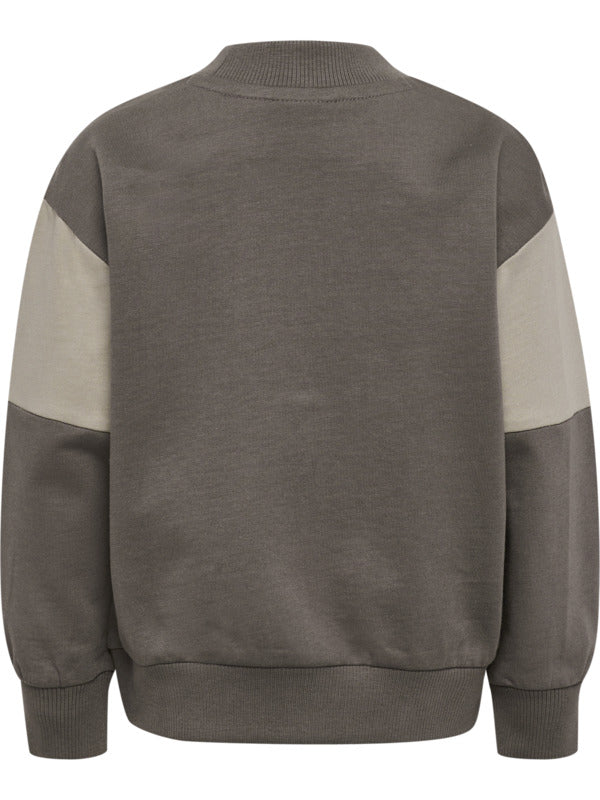 HUMMEL 0-4ÅR Loose Block Sweatshirt Oliven/Beige