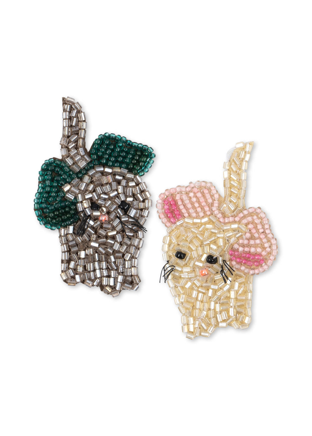 KONGES SLØJD 2pk Bow Kitty Beaded Hair