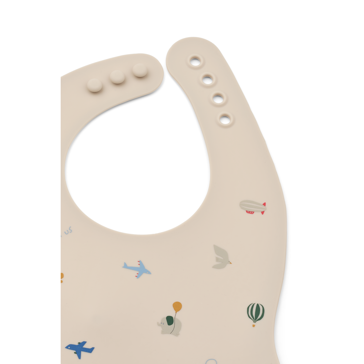 LIEWOOD Ember Silicone Bib,2pk. Flying Sand