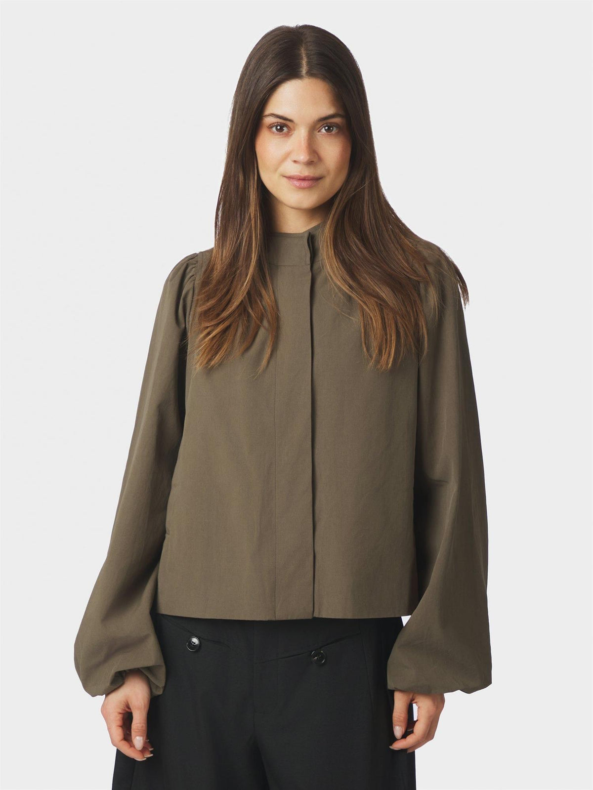NEO NOIR Tirsa Twill Jacket Army