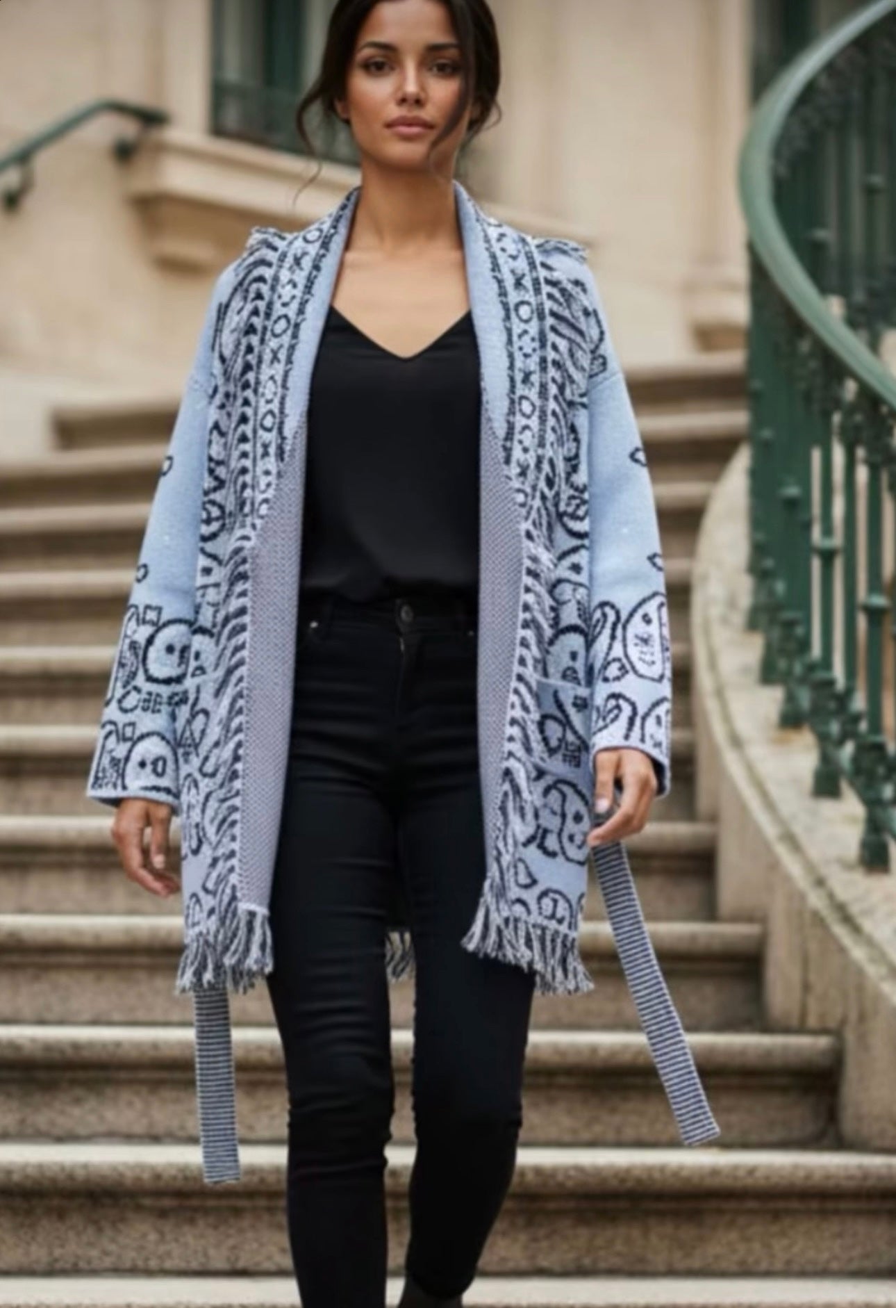 LECOCO Adriana Cardigan Smooth Blue (PRESALE)