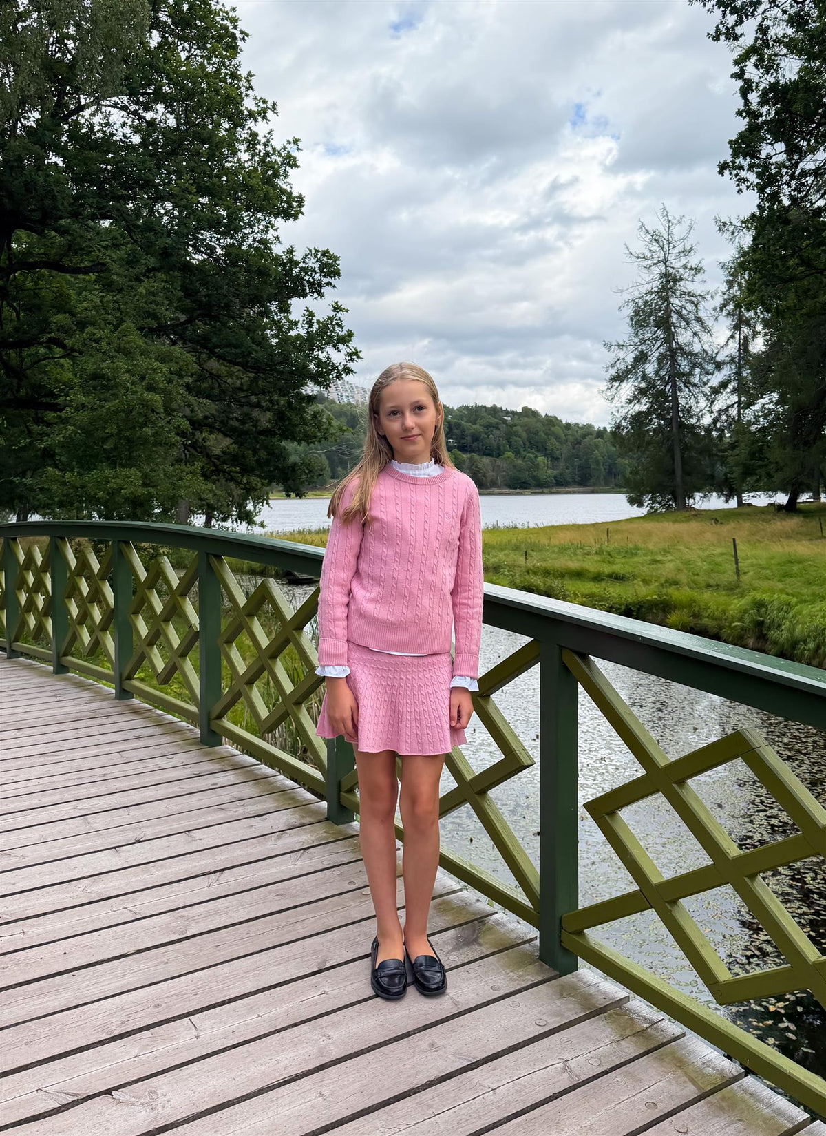 VILJE OG VE Elise Strikket Genser Soft Pink