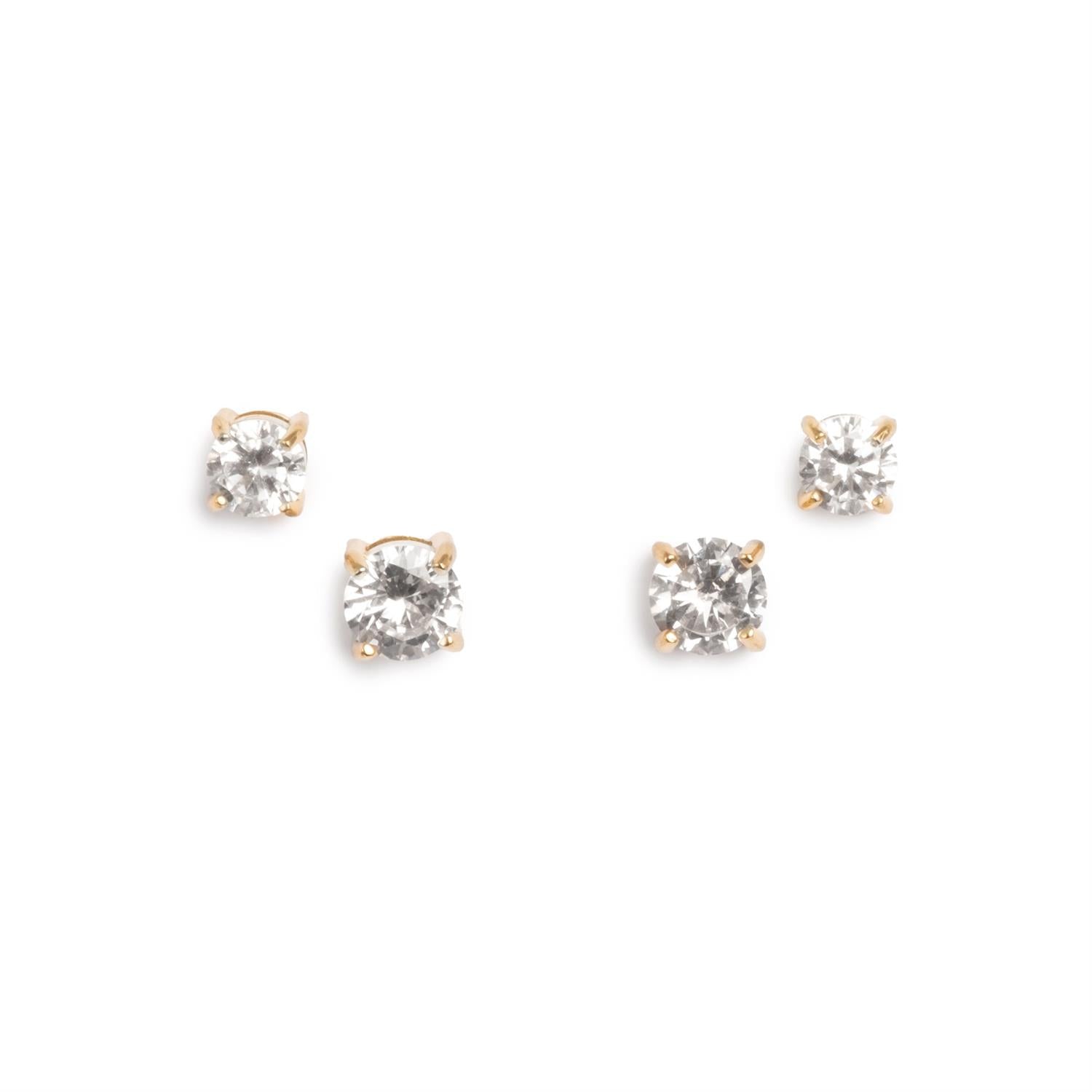 TONE DAMLI by A & C Perfect World Gold, Øredobb-sett