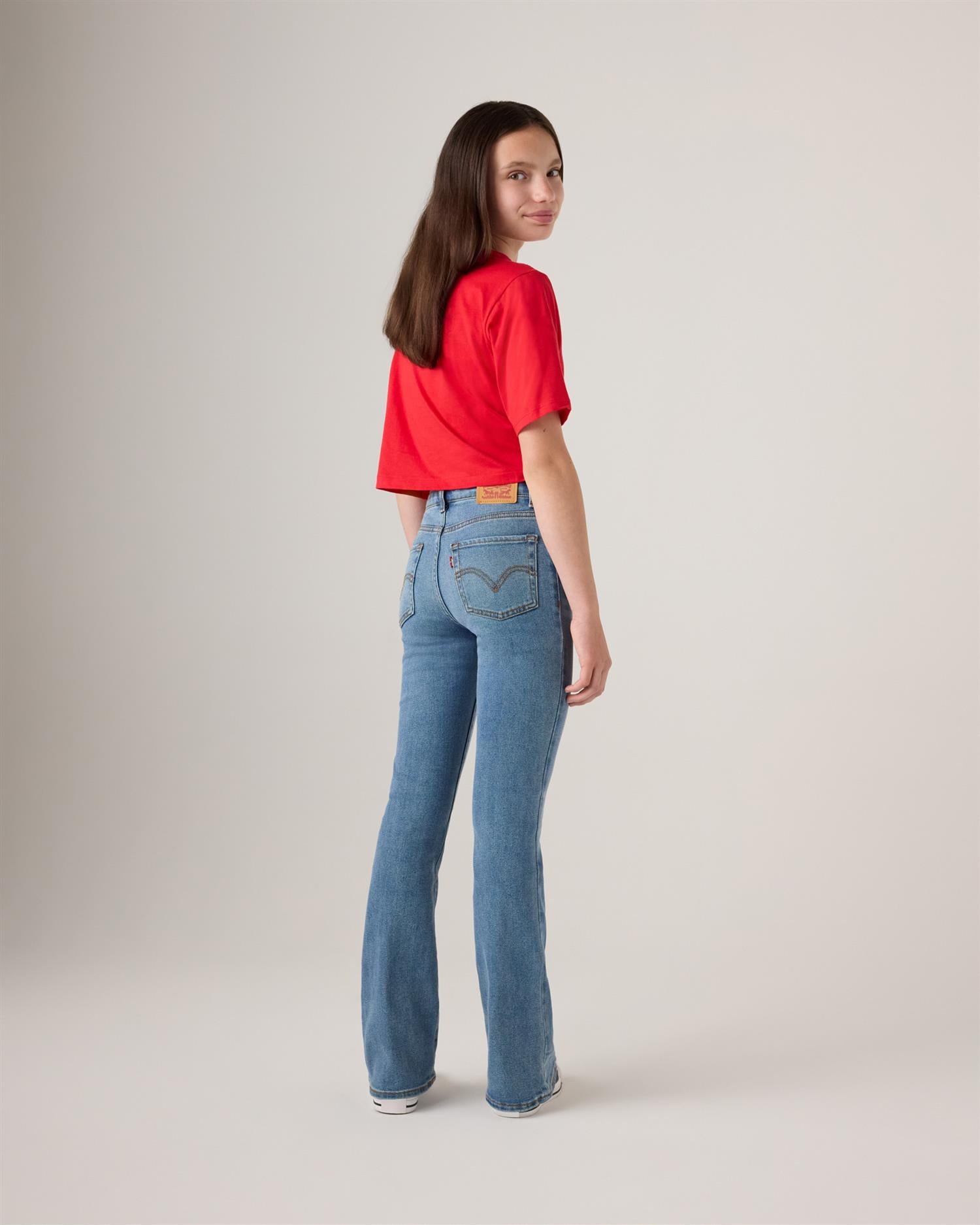 LEVIS 4-14ÅR 726 High Rise Flare Jeans Jeans Blå