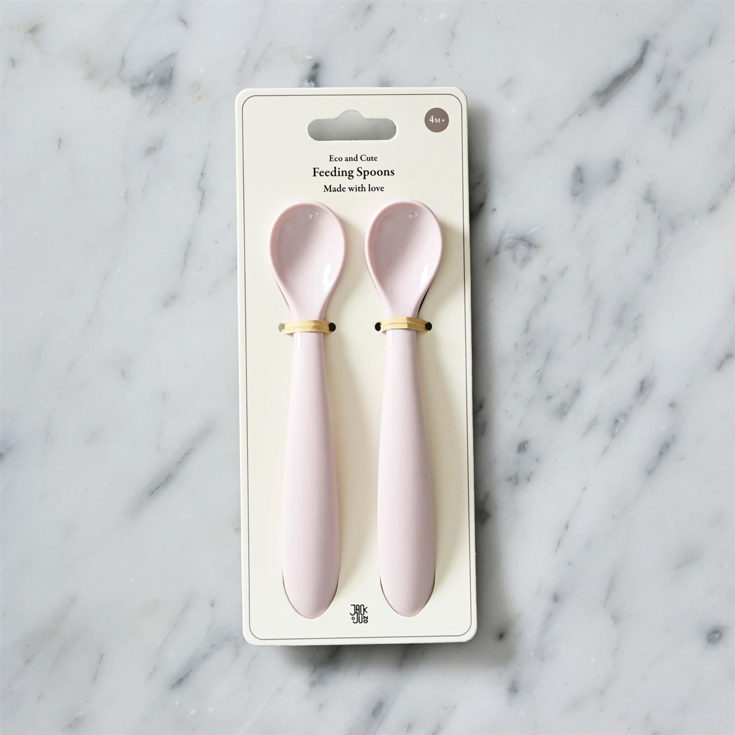 JACK o JUNO Feeding Spoons 2pk. Lys Rosa
