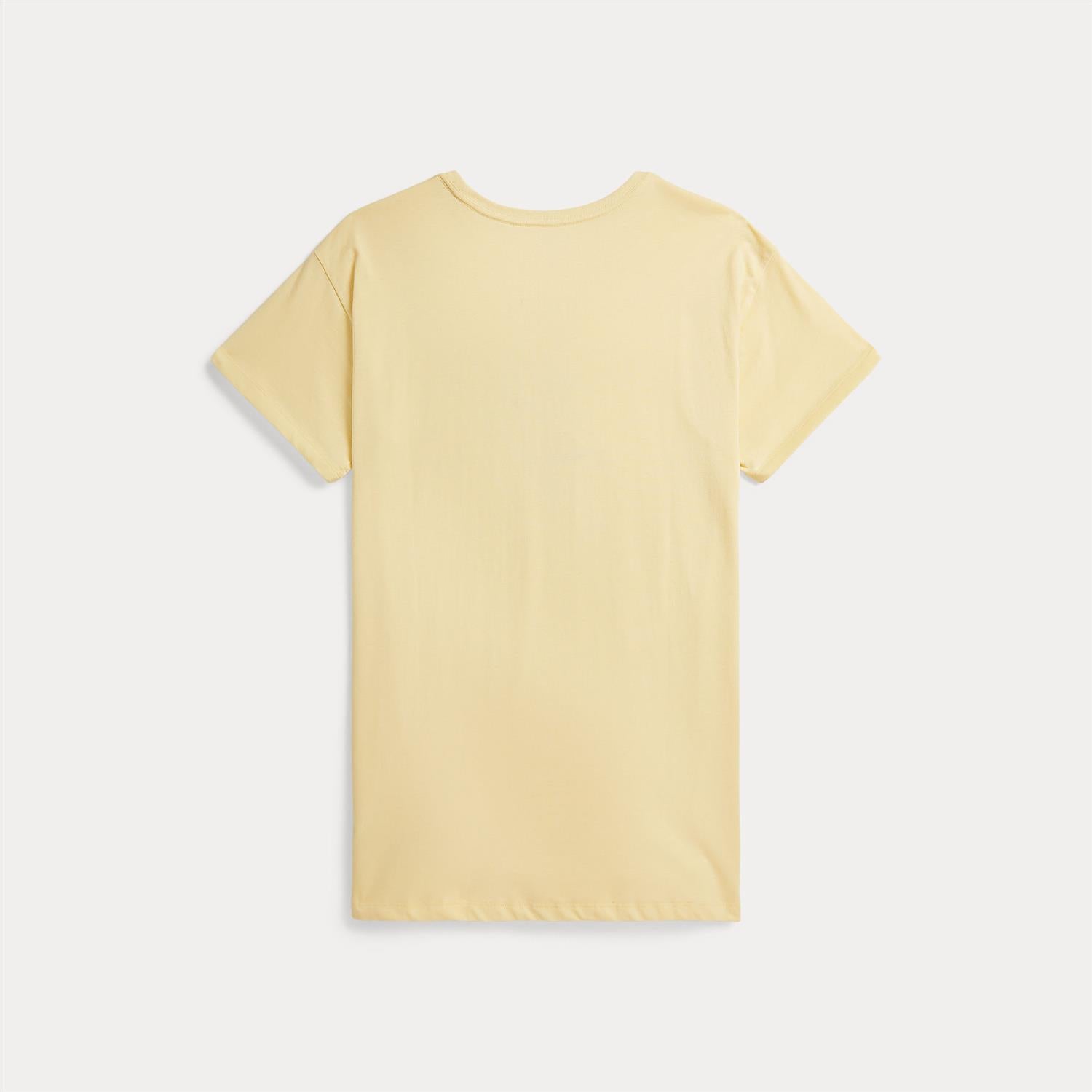 RALPH LAUREN 8-16År Kjole, Jente Lysegul