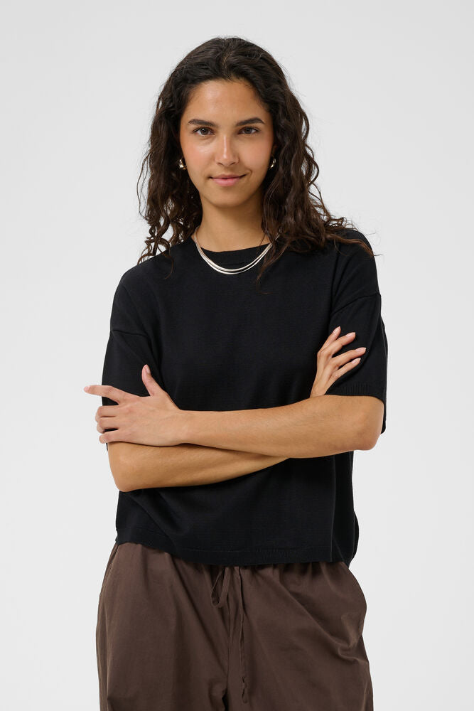 SAINT TROPEZ Mila Boxy Pullover Black