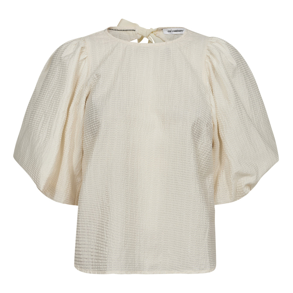 CO´ COUTURE Cassandra Bow Blouse Offwhite