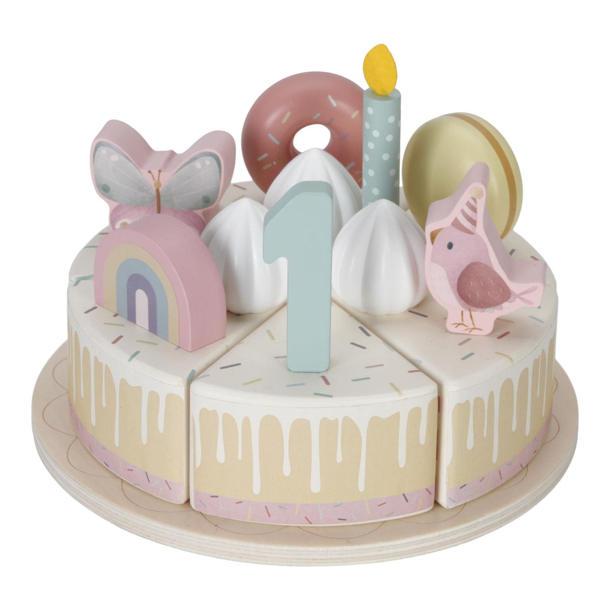 LITTLE DUTCH Bursdagskake,rosa