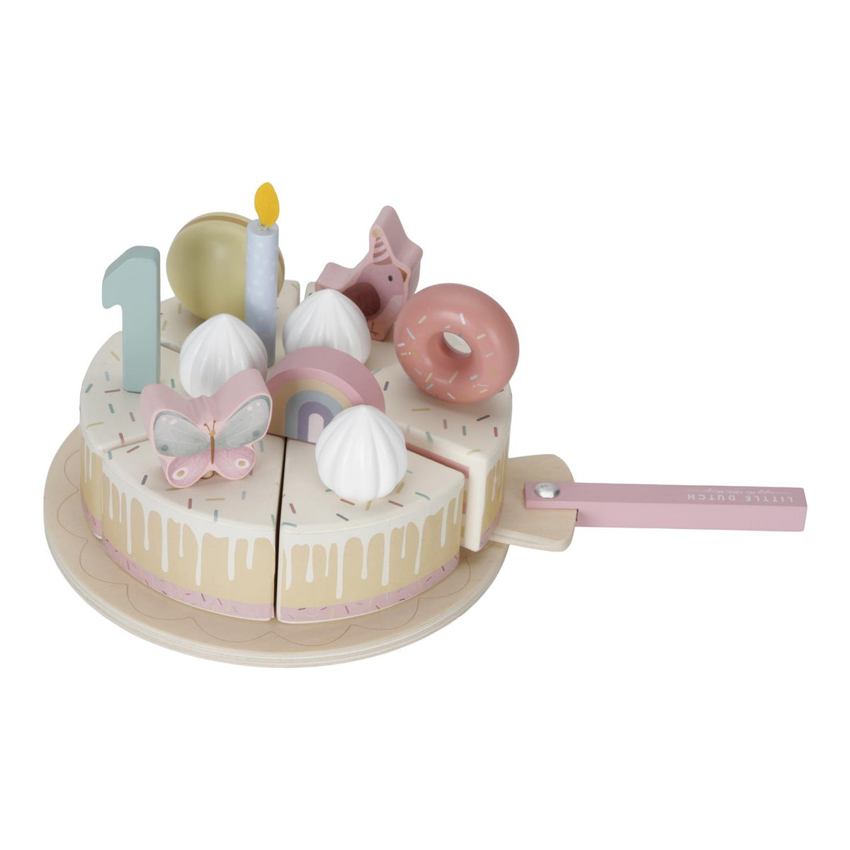 LITTLE DUTCH Bursdagskake,rosa