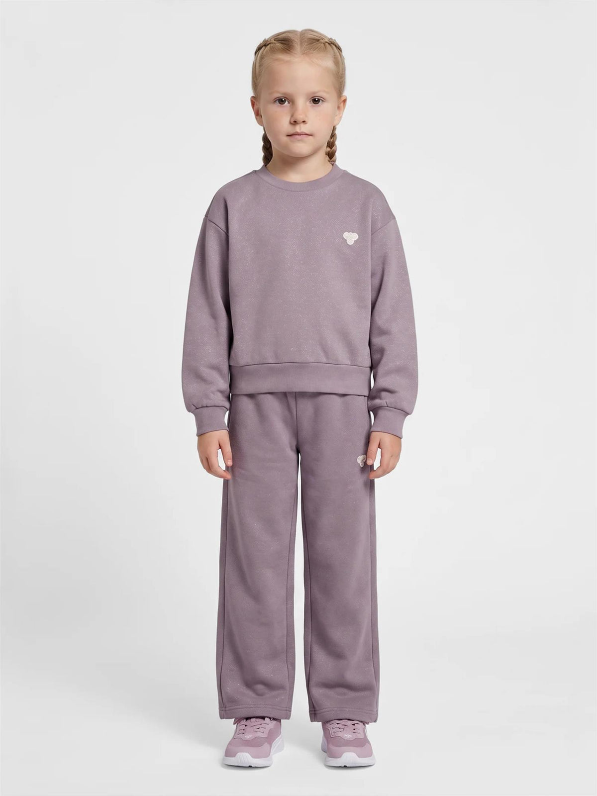 HUMMEL 4-10ÅR Loose WL Glitterpants Jr Lavendel