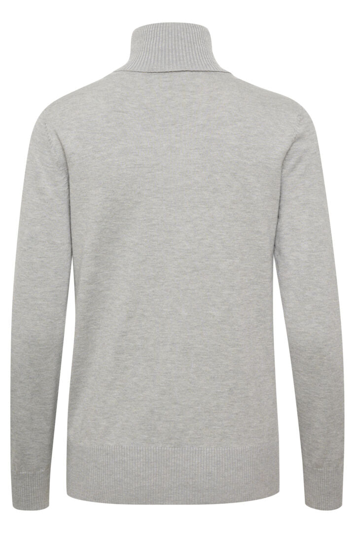 SAINT TROPEZ Mila rollneck pullover Grå