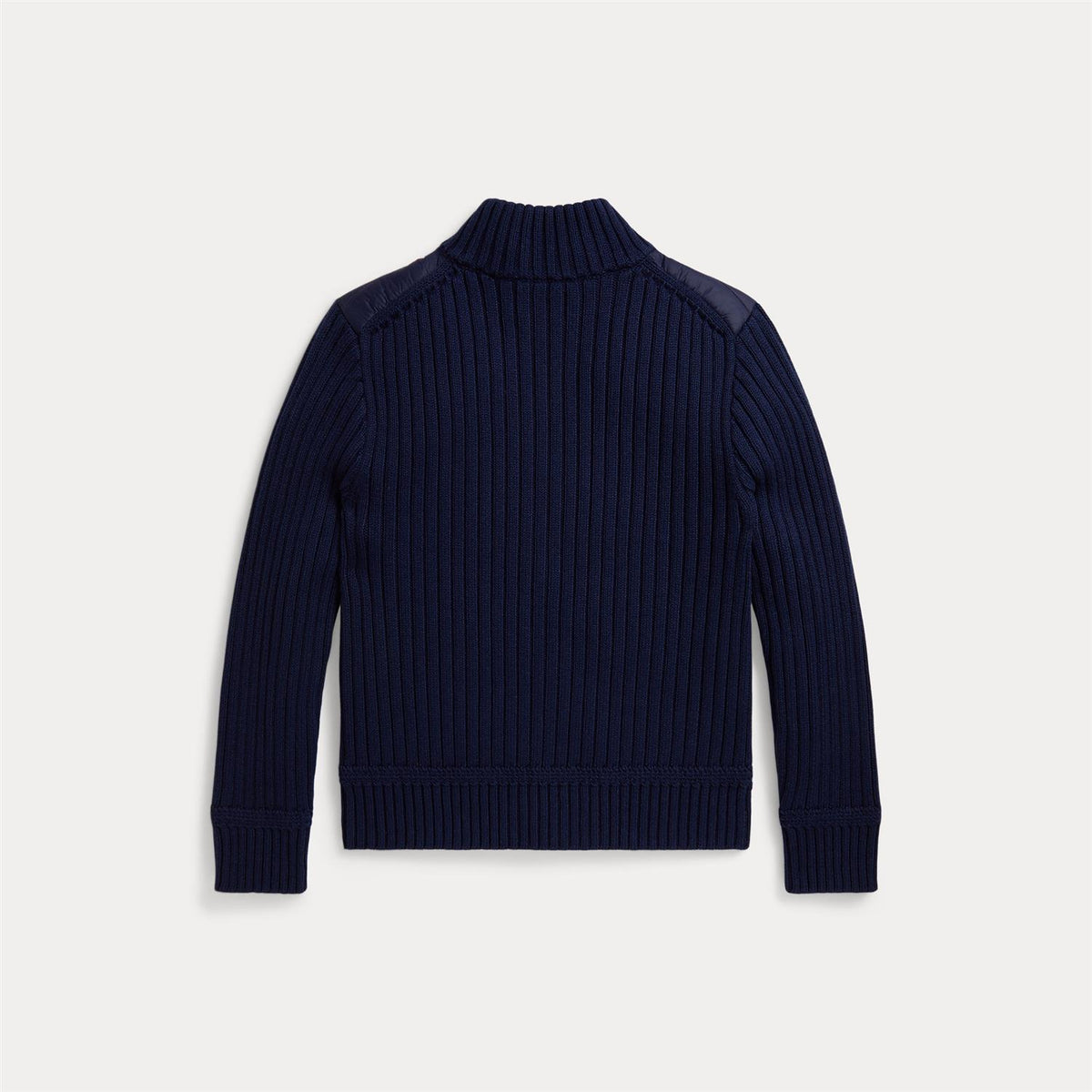RALPH LAUREN 8-16År Vattert genser med glidelås Mørkeblå
