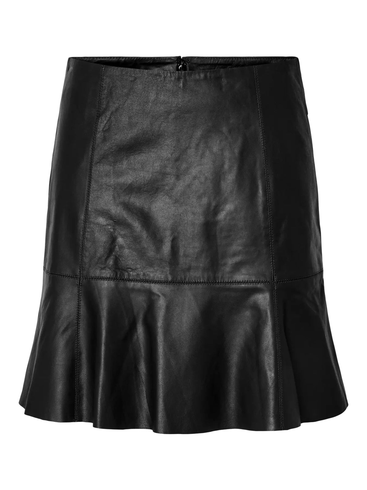 YAS Yascolly Naplon Leather Skirt Black