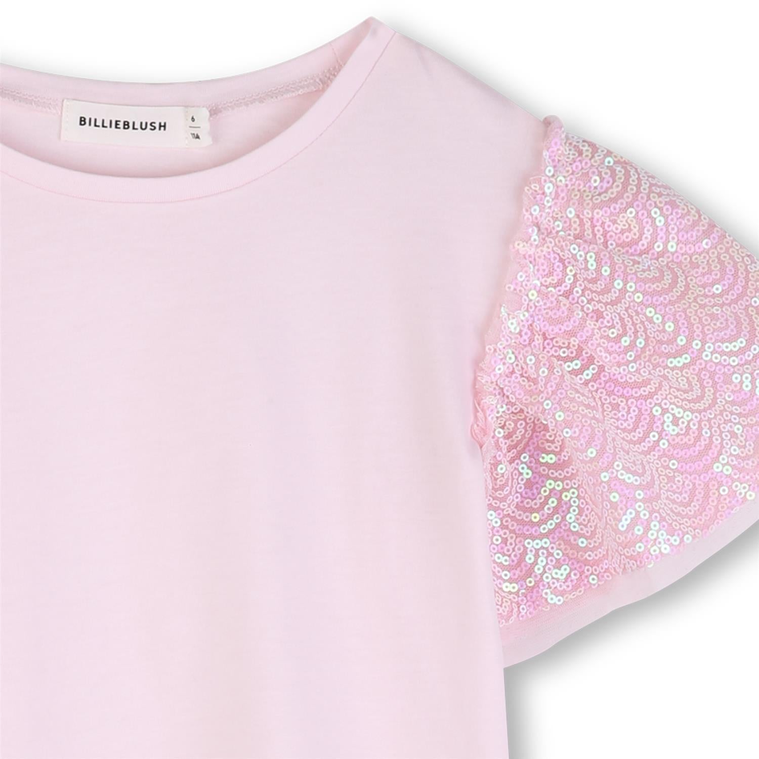 BILLIEBLUSH Topp m/paljetter Dus Rosa
