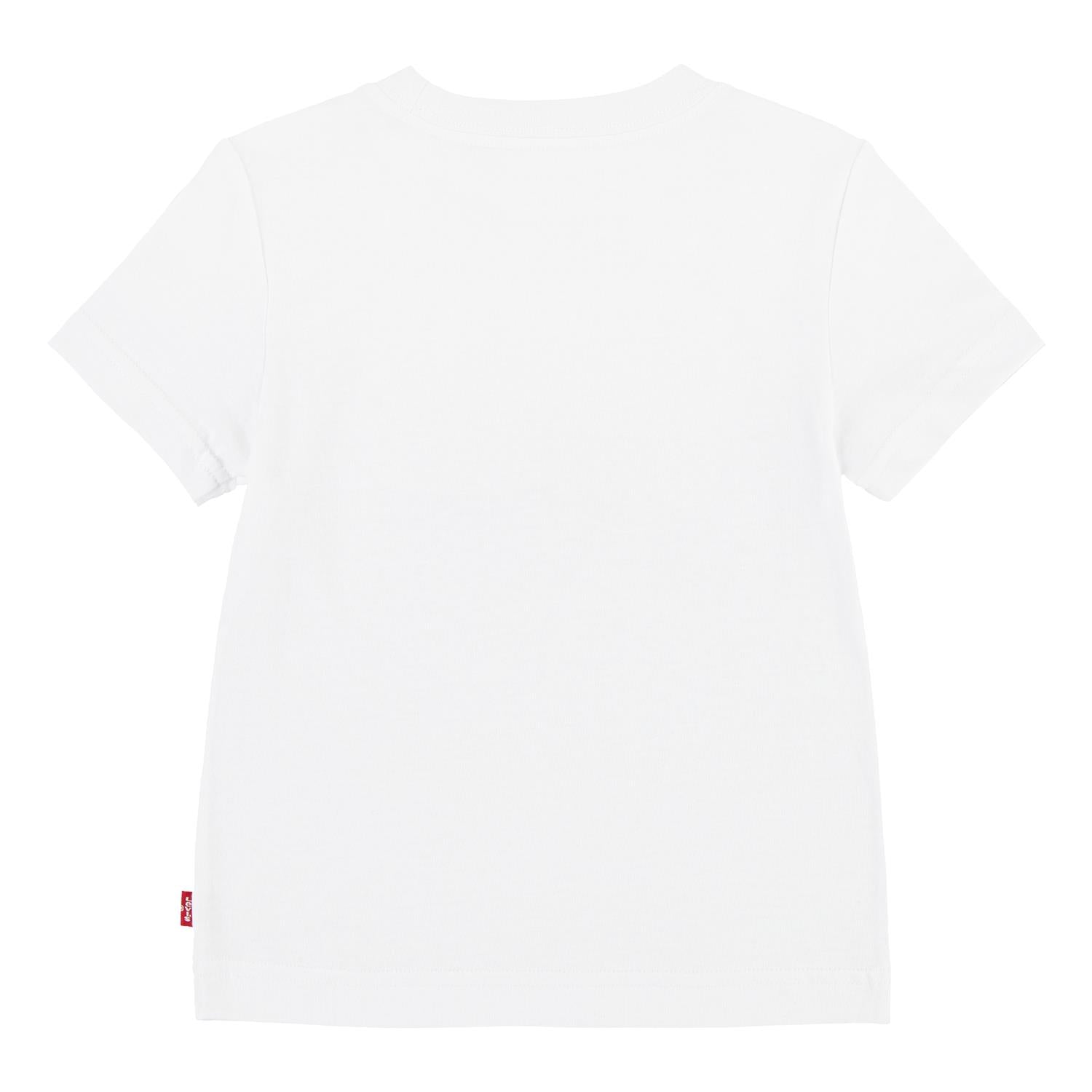 LEVIS 4-14ÅR T-skjorte m/stor logo Hvit/Blå