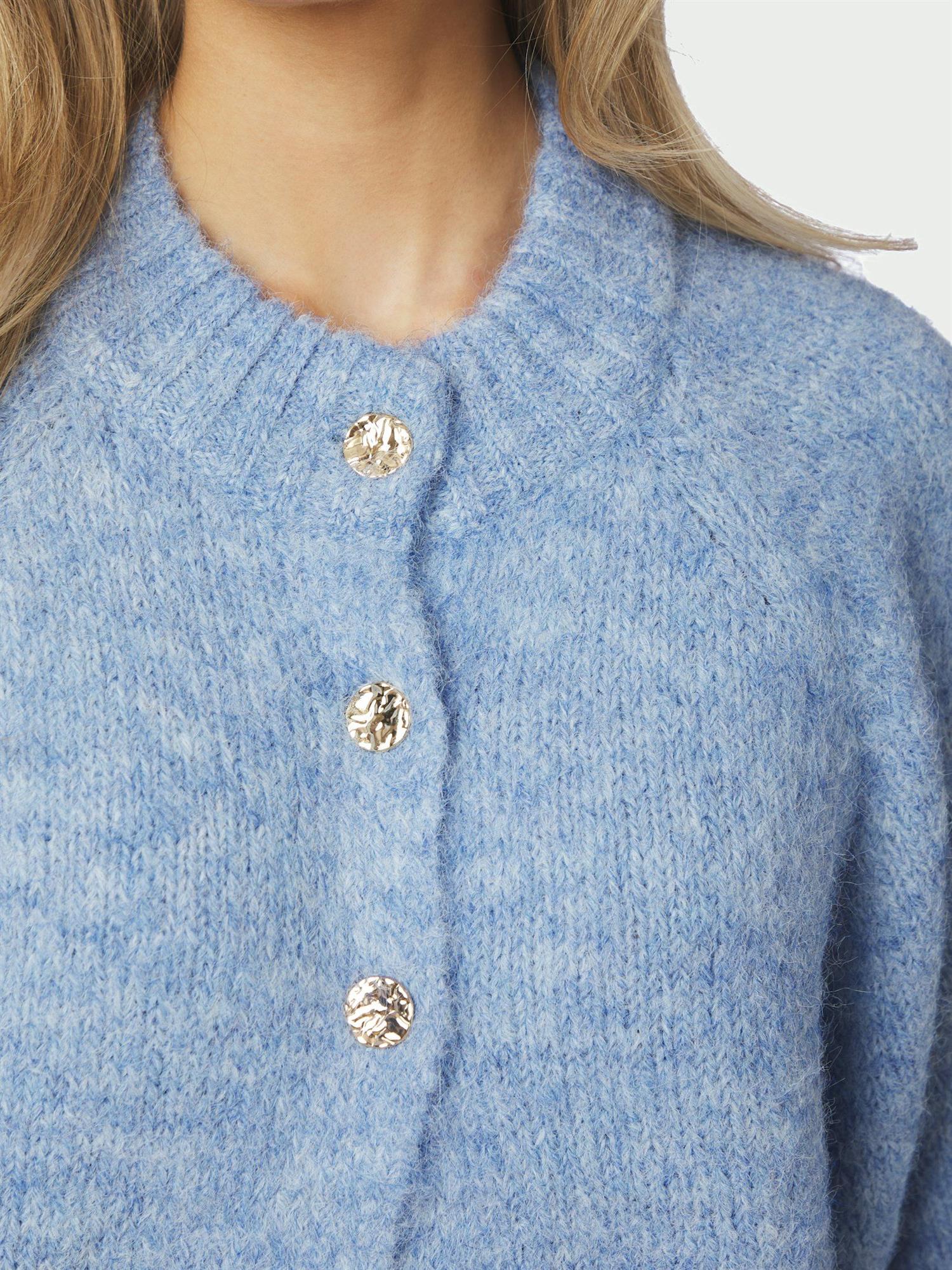 NEO NOIR Benuta Fluffy Knit Cardigan