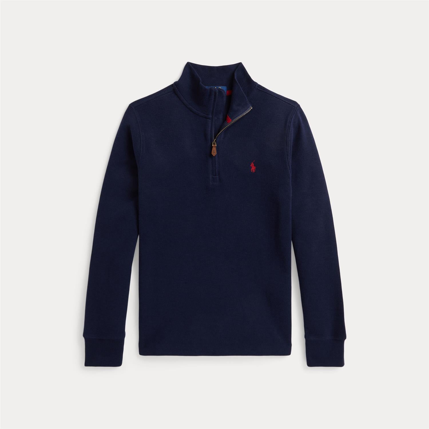 RALPH LAUREN 8-16År Half Zip Pullover Mørkeblå