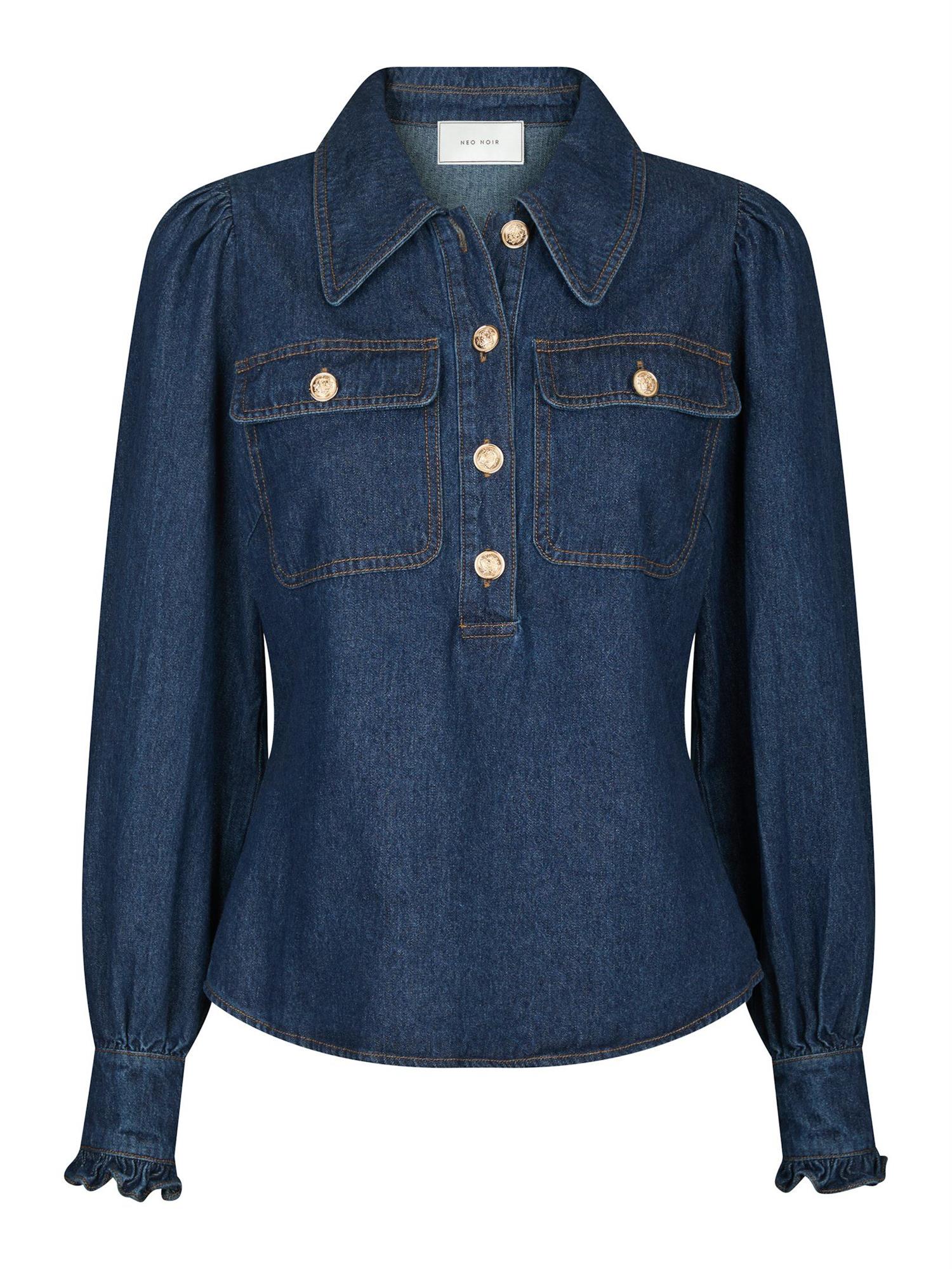 NEO NOIR Lio Denim Blouse