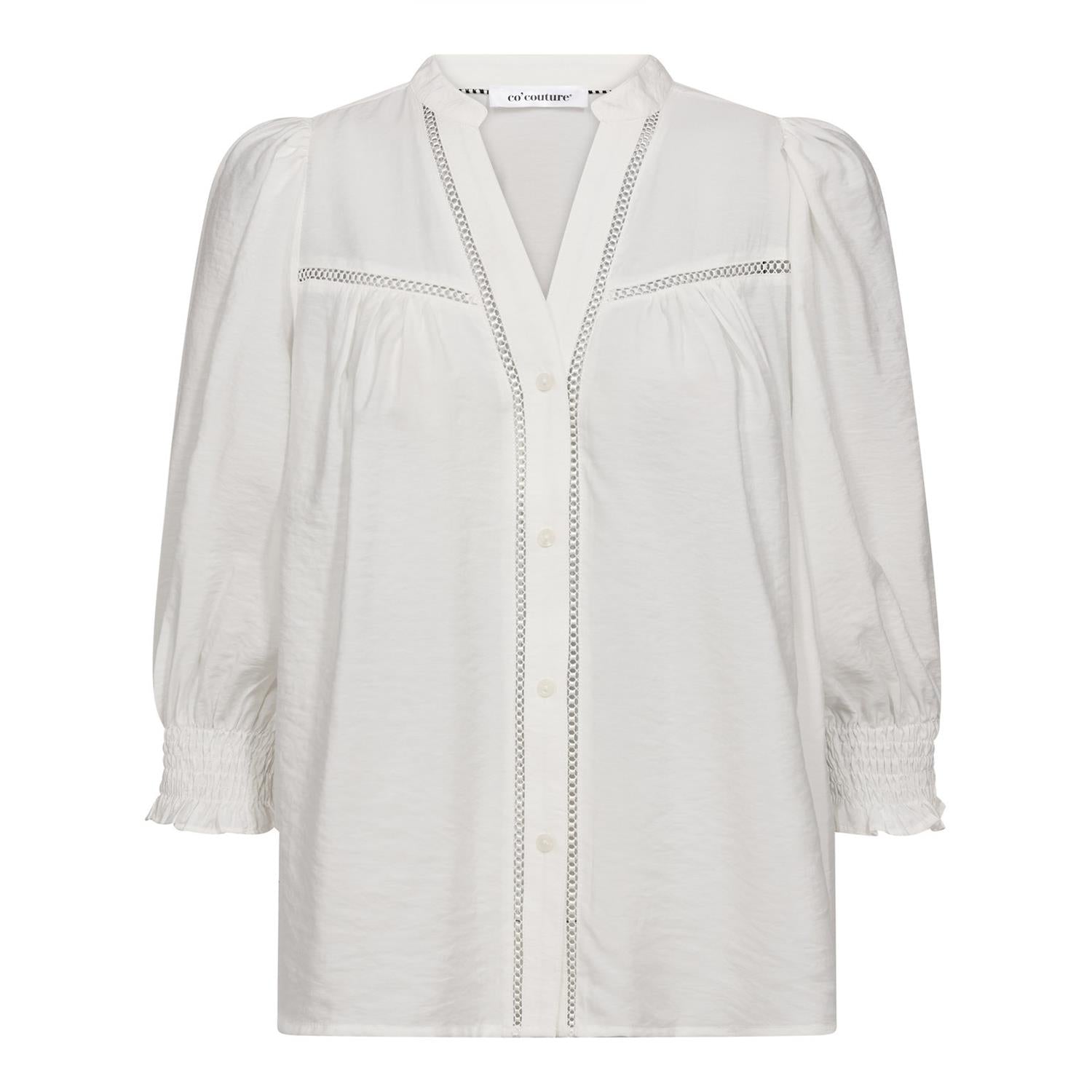 CO´ COUTURE Callum Lace Puff V-Shirt