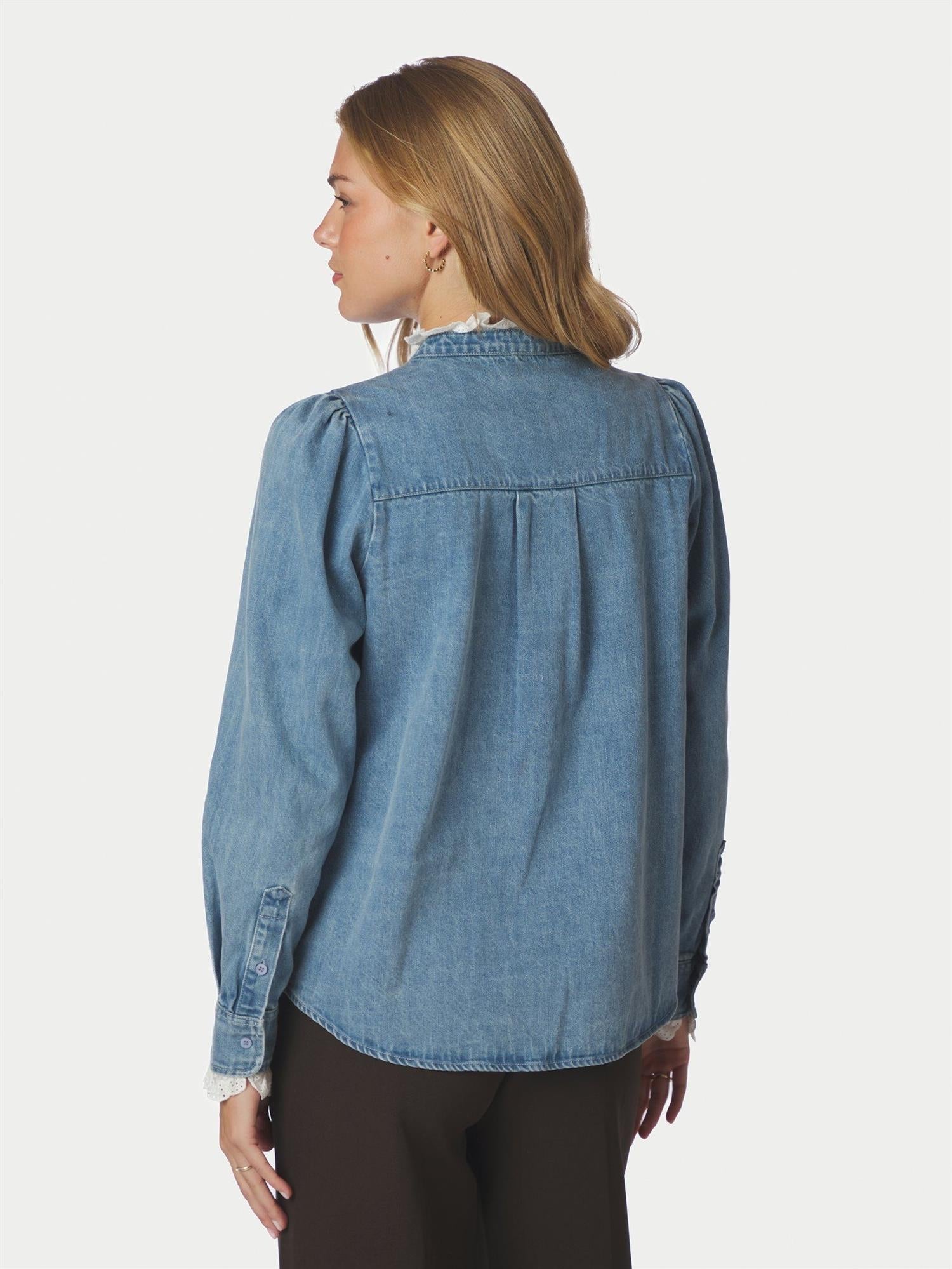NEO NOIR Imara Denim Shirt