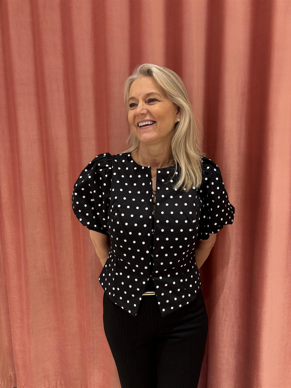 NEO NOIR Anela Dot Blouse