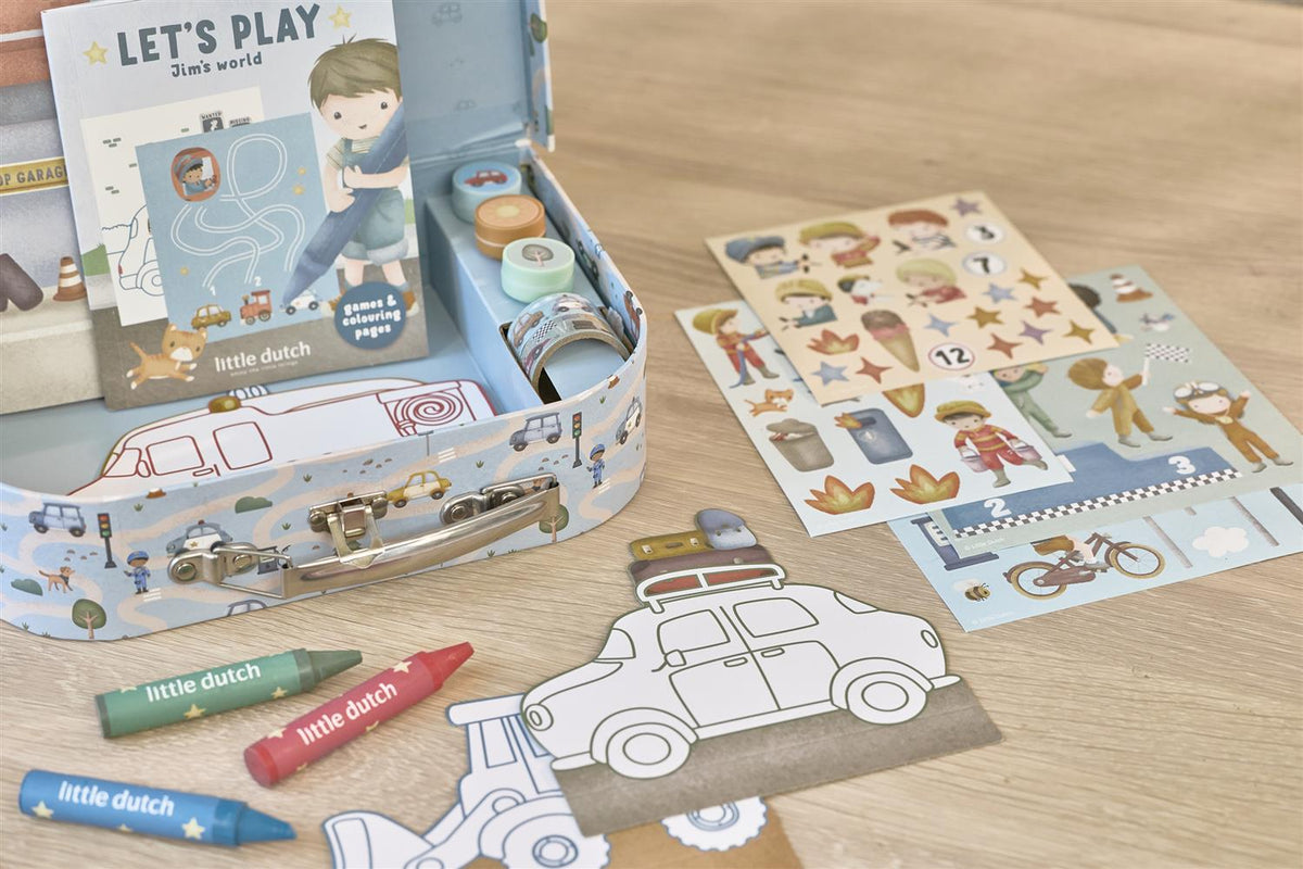 LITTLE DUTCH Kreativ Koffert,Vehicles