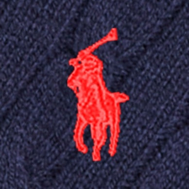 RALPH LAUREN 8-16År Kabelstrikket genser i ull og kasjmir
