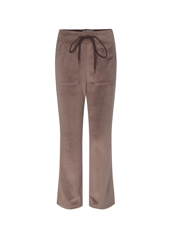 VILJE OG VE Hermine Bukse,Velour Taupe