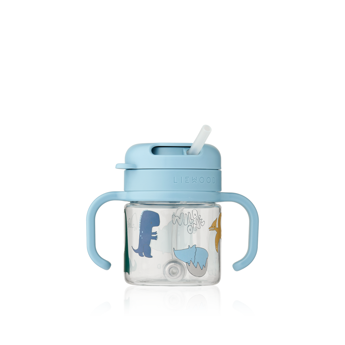 LIEWOOD Kai Tritan Straw Cup,Dino Blå