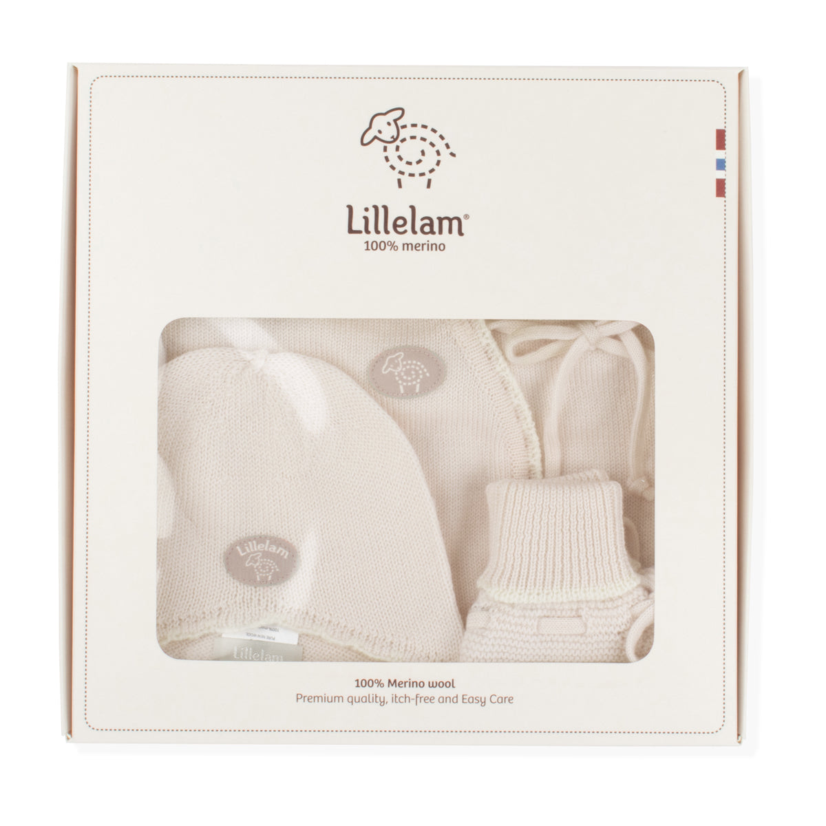 LILLELAM Hentesett Krem - Farmor Ingvarda