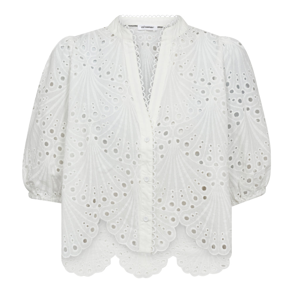 CO´ COUTURE Naya Anglaise Shirt White