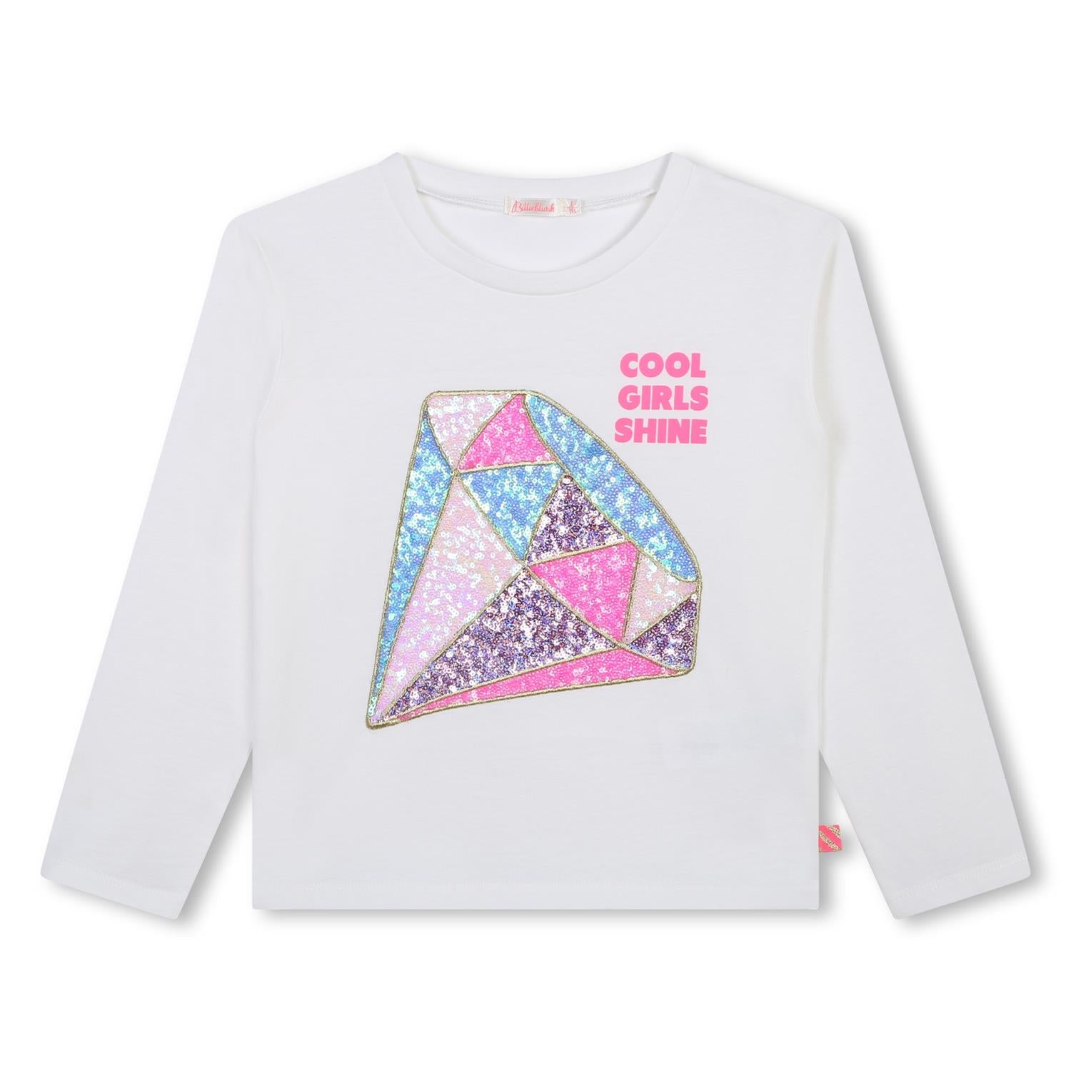 BILLIEBLUSH LS T-Shirt,Diamant Hvit