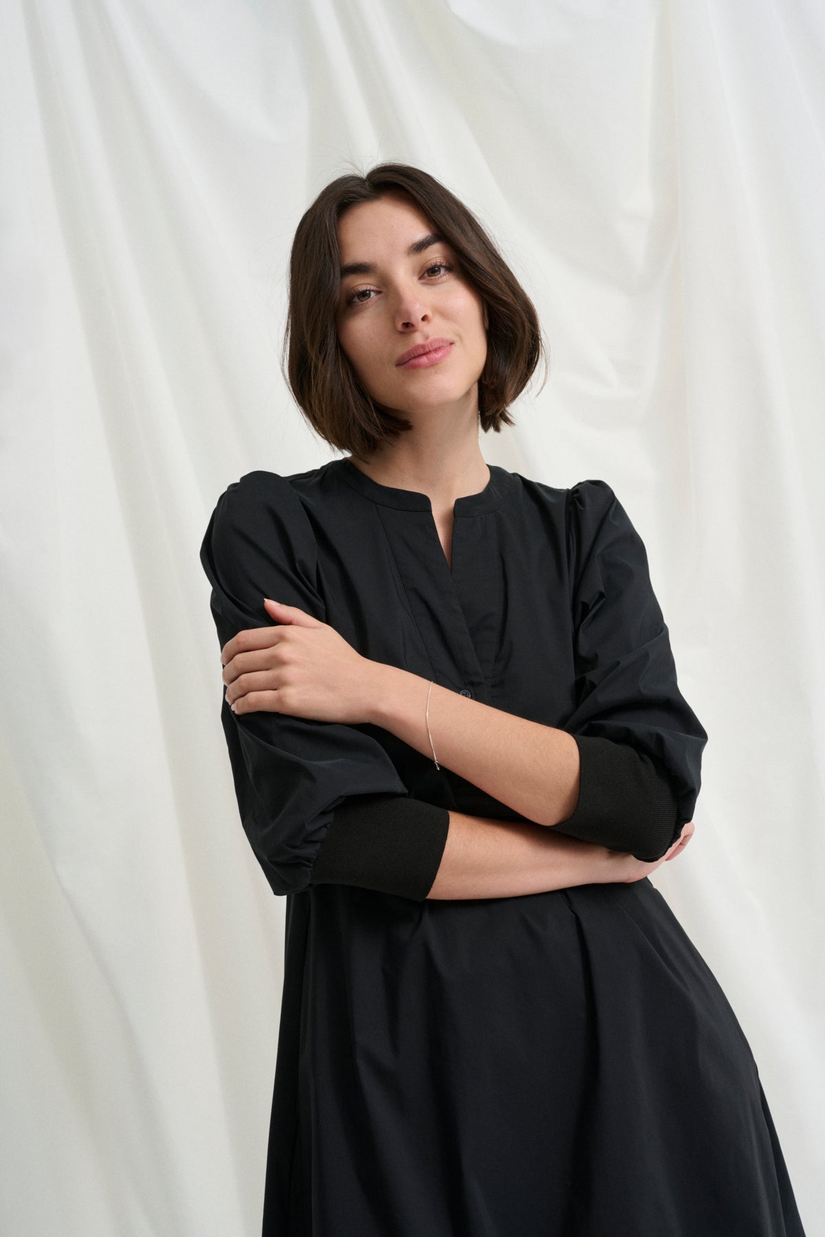 CULTURE Antoinett 3/4 sleeve Dress Black