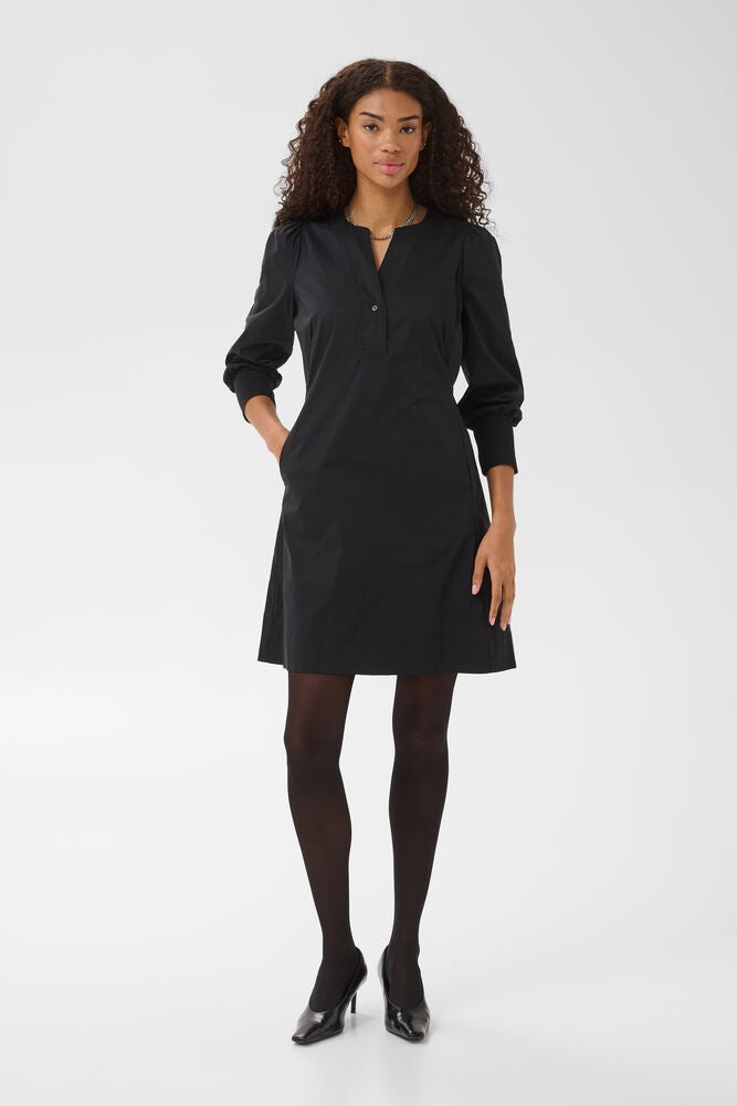 CULTURE Kiea Antoinett Rib Dress Black