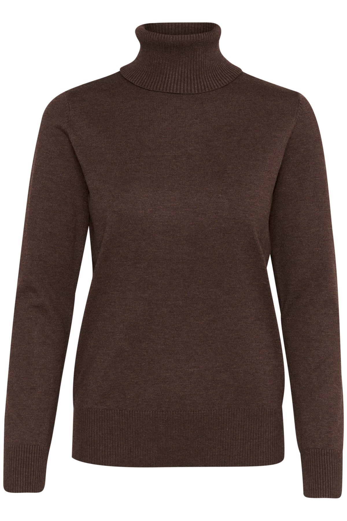 SAINT TROPEZ Mila rollneck pullover Brun