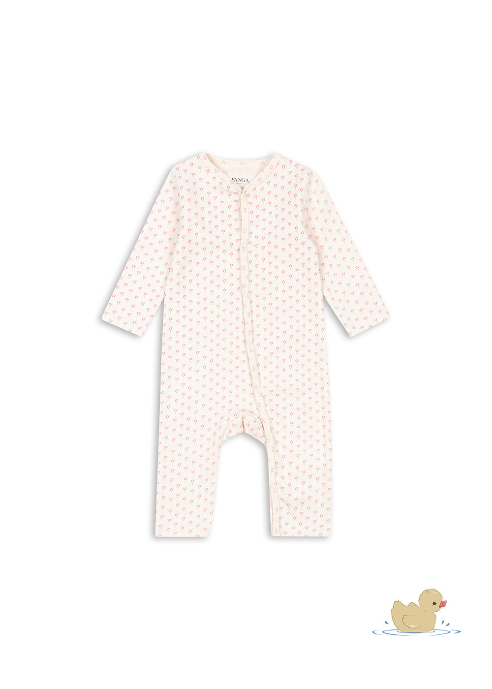 FANGA FONTANA by Konges Sløjd Bello Onesie Krem/Rosa - Farmor Ingvarda