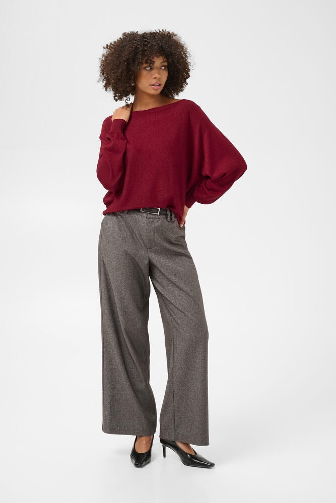 CULTURE Fay Batwing Jumper Red