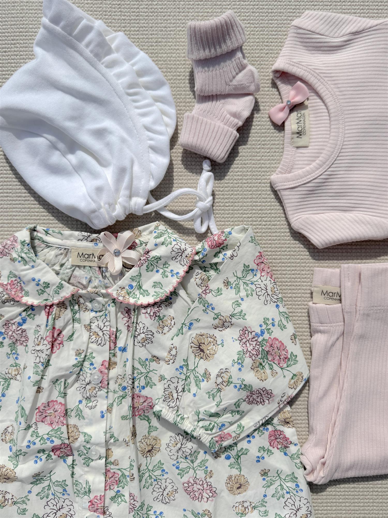 MARMAR COPENHAGEN Dakari Poplin Dress,Baby Blomstret