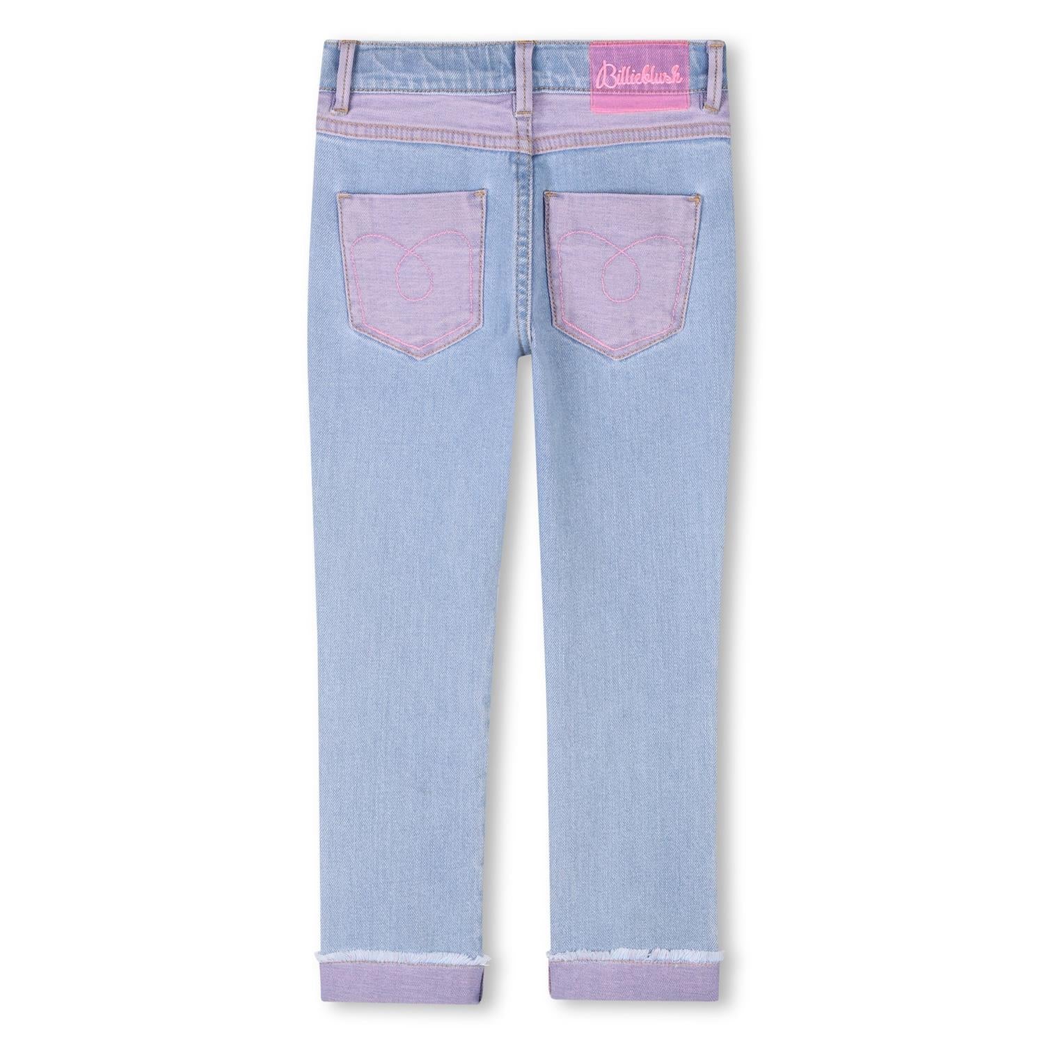 BILLIEBLUSH Jeans m/paljetter,Love Lyseblå