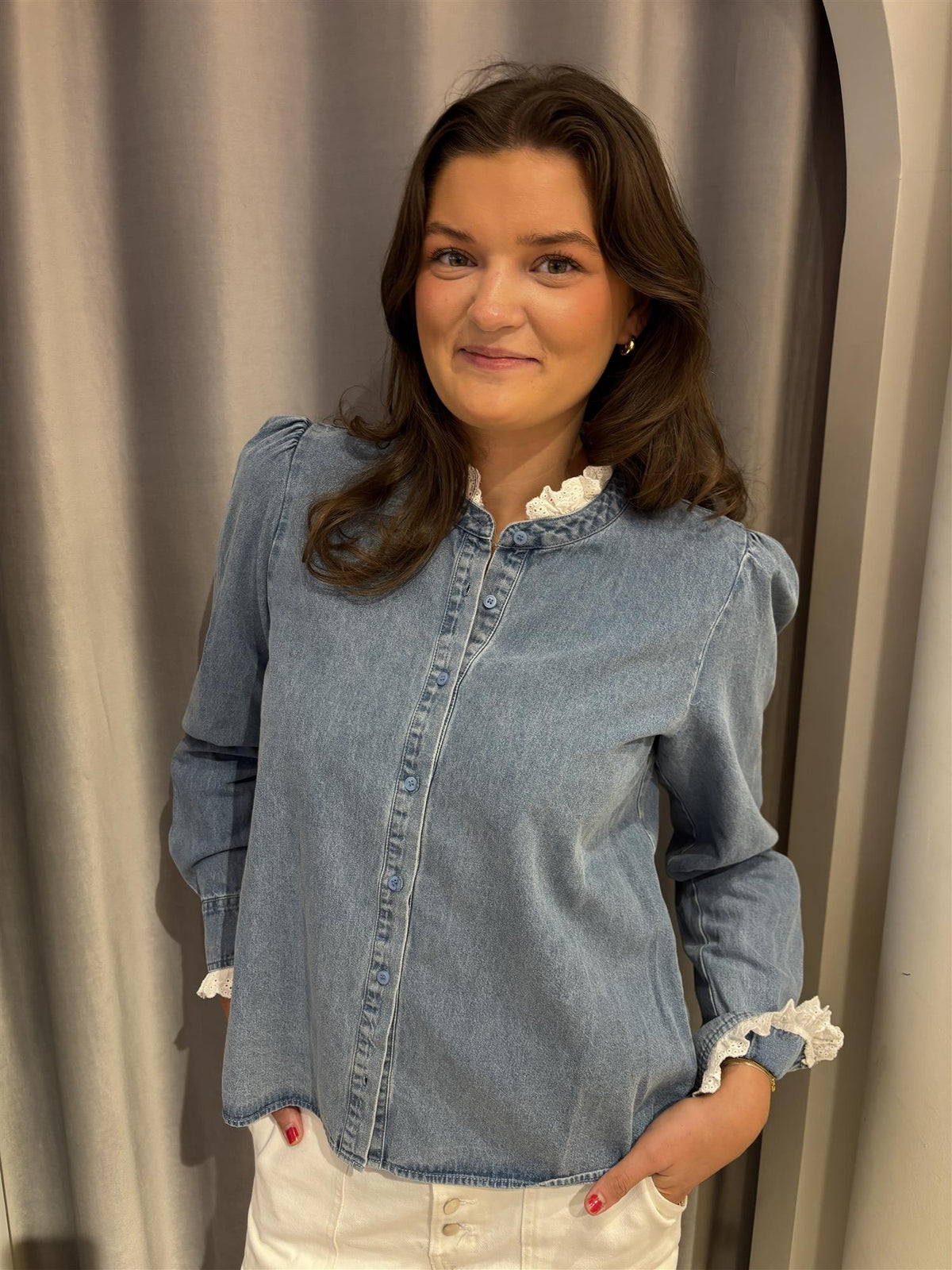 NEO NOIR Imara Denim Shirt