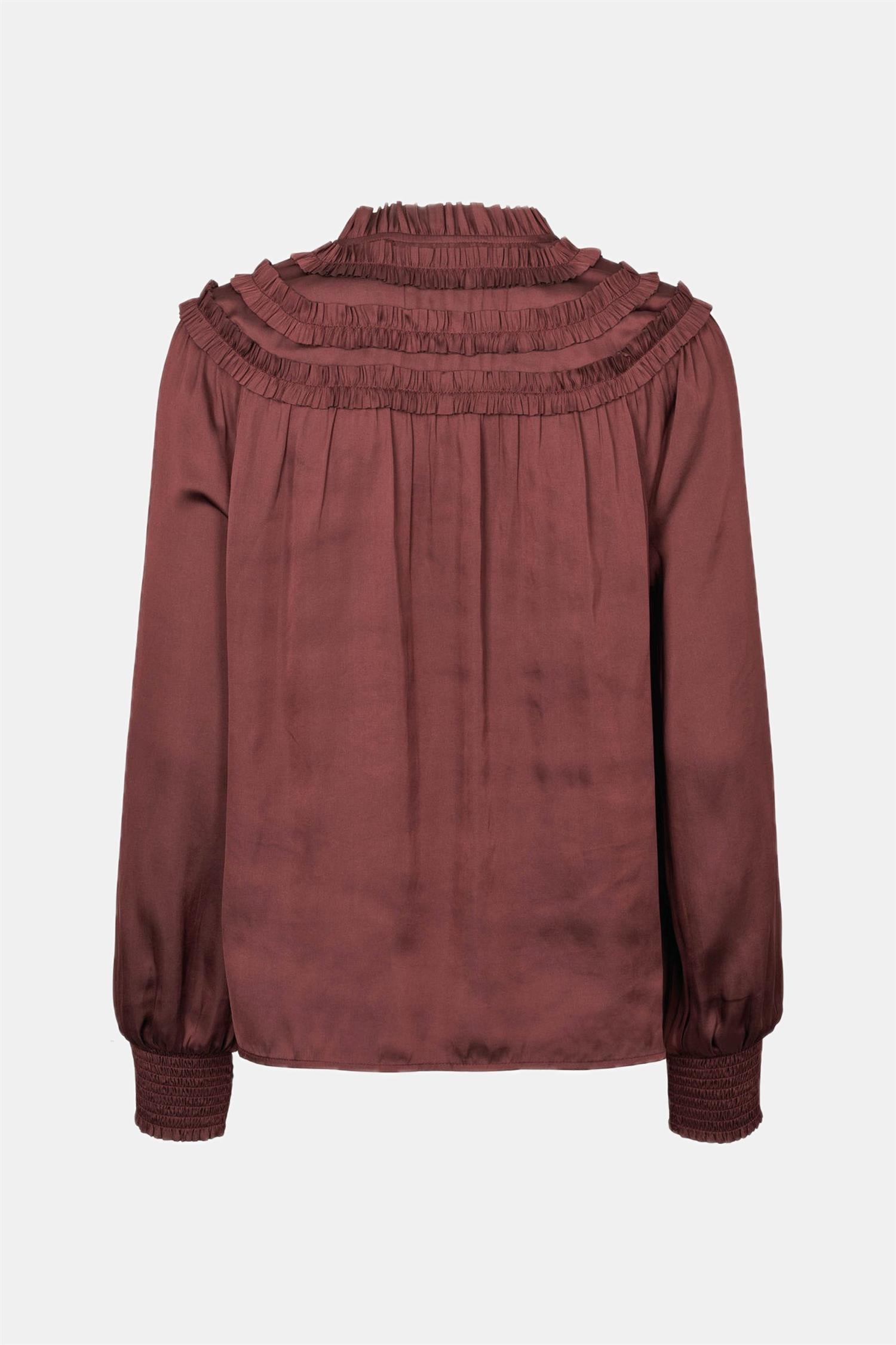 RUE de FEMME Alba Blouse Dark Wine