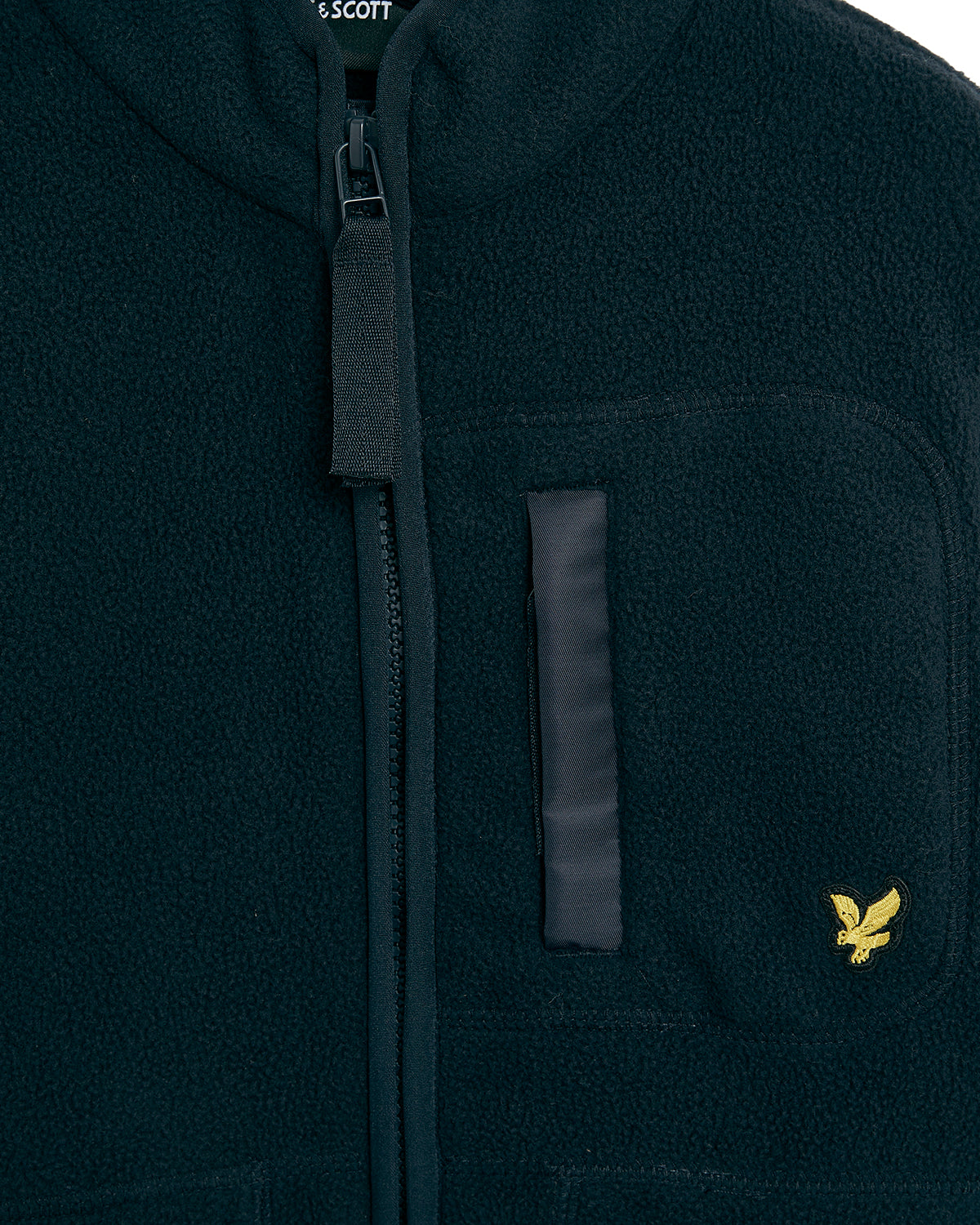 LYLE & SCOTT Microfleece Zip Through Mørkeblå