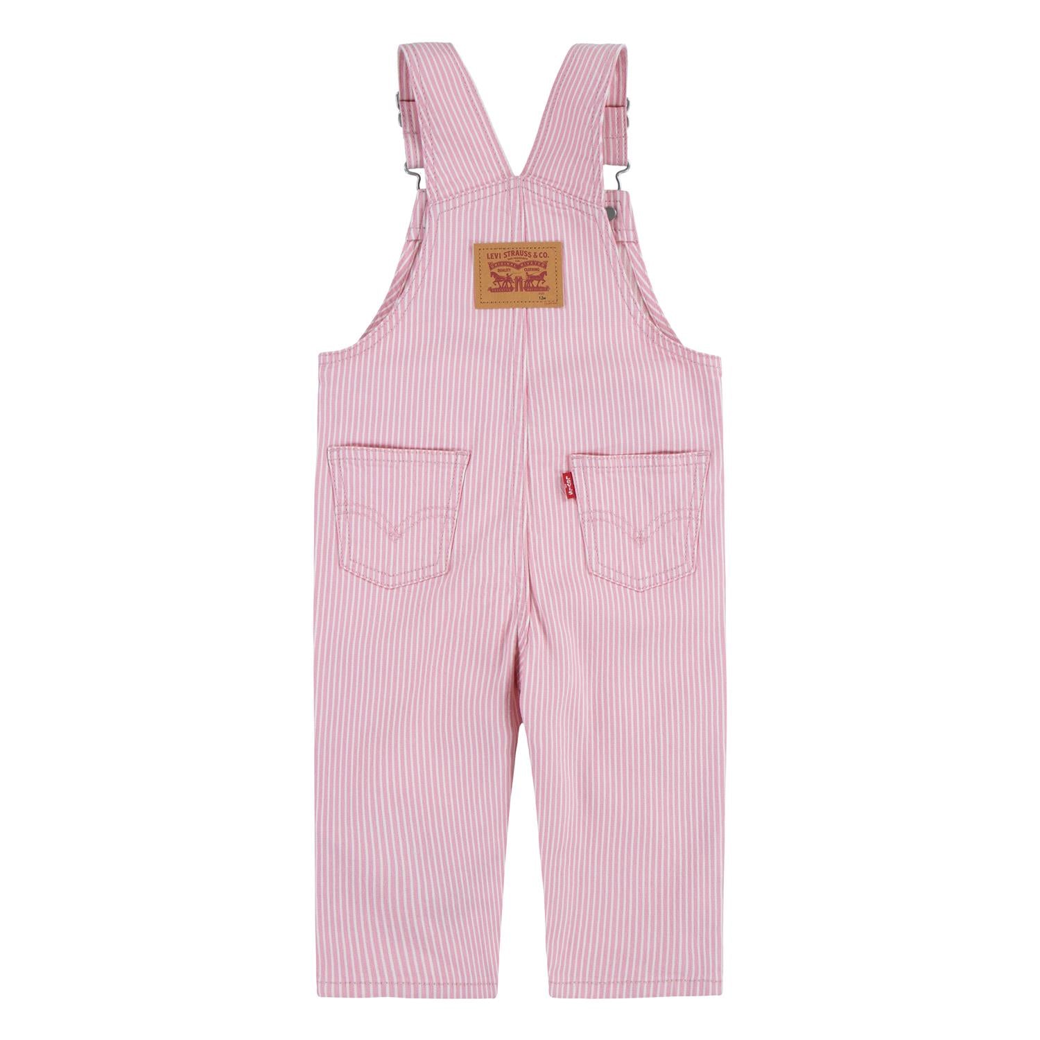 LEVIS 0-3ÅR Stripet Overall Rosa